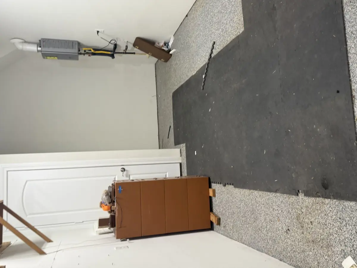 Cleared garage after junk removal in The Woodlands TX 77382